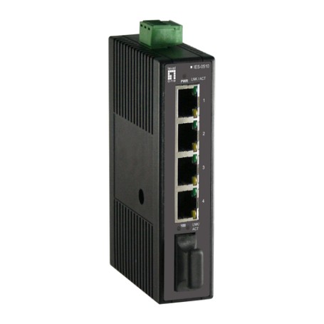 LevelOne IES-0510 switch di rete Non gestito Fast Ethernet (10/100) Nero (IES-0510)