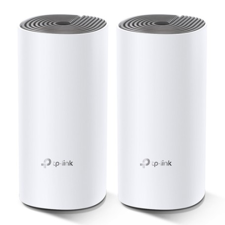 TP-LINK Deco E4 (2-pack) Dual-band (2.4 GHz/5 GHz) Wi-Fi 5 (802.11ac) Bianco, Grigio Interno (DECO E4(2-PACK)) (DECO E4 2 Pack)