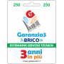 GARANZIA 3 Brico - Estensione del Servizio Tecnico Fino a 250,00 Euro - Garanzia3 (EXTGARBRICO250)