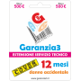 GARANZIA 3 Cover 500 - Danno Accidentale TV Fotografia Telefonia fino a 500,00 Euro (G3CPD500)