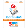 GARANZIA 3 Estensione del Servizio Tecnico Fino a 2.000,00 Euro - Garanzia3 (EXTGAR3)