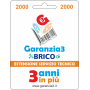 GARANZIA 3 Brico - Estensione del Servizio Tecnico Fino a 2000,00 Euro - Garanzia3 (EXTGARBRICO2000)