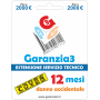 GARANZIA 3 Cover 2000 - Danno Accidentale TV Fotografia Telefonia fino a 2000,00 Euro (G3CPD2000)