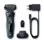 Braun Series 5 50-M1200S rasoio elettrico Trimmer Nero, Blu (50-M1200S)