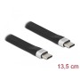 DeLOCK 85770 cavo USB 0,135 m USB 3.2 Gen 2 (3.1 Gen 2) USB C Nero (85770)