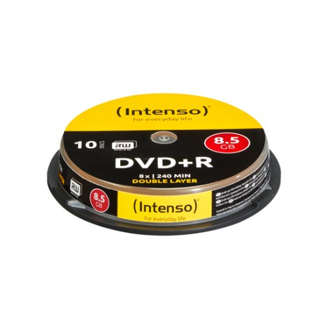 Intenso DVD+R 8.5GB, DL, 8x 8,5 GB DVD+R DL 10 pz (4311142)