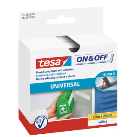 TESA 55225-00000-02 nastro adesivo da cancelleria 2,5 m Nero 1 pz (55225-00000-02)