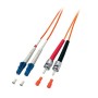 Equip LC/ST 50/125μm 5.0m cavo a fibre ottiche 5 m OM2 Arancione (254215)