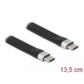 DeLOCK 85770 cavo USB 0,135 m USB 3.2 Gen 2 (3.1 Gen 2) USB C Nero (85770)