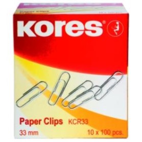 Kores B-BK43012 fermaglio Metallo 1000 pz (43012A)