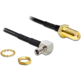 DeLOCK 88487 cavo coassiale 1,45 m TS-9 SMA Nero (88487)