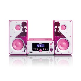 Lenco MC-020 Mini impianto audio domestico 10 W Rosa, Bianco (MC-020 Princess)