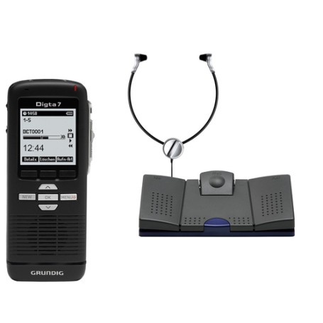 Grundig Digta 7 Starter Kit Memoria interna e scheda di memoria Nero (KDC7028-01)