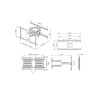 STAFFA ESTERNO MULTISNODO 700X400 (MB6713)