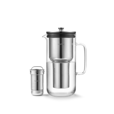 AARKE Purifier Caraffa filtrante 2,36 L Acciaio inossidabile, Trasparente (A1120)